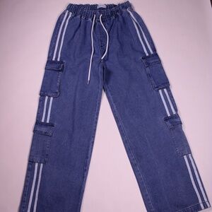 Angel Kiss Denim Cargo Joggers | Size 13/31